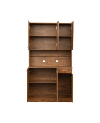 Streamdale Tall Wardrobe & Kitchen Cabinet with 6 Doors, 1 Shelf, 1 Drawer