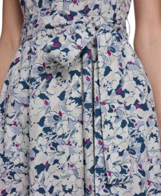 Women's Sleeveless Button Front Shirt Dress