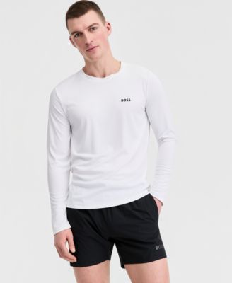 BOSS by Men's Long-Sleeve Rashguard Swim Shirt