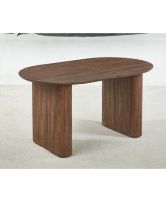 Streamdale MDF Pedestal Dining Table - Modern Style for 4-6