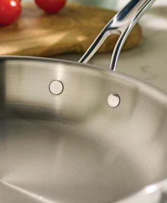 EverLast Stainless Steel 12.5" Tri-Ply Clad Covered Frying Pan