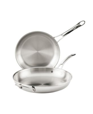 EverLast Stainless Steel 2-Pc. Tri-Ply Clad Frying Pan Set, Exclusively at Macy's