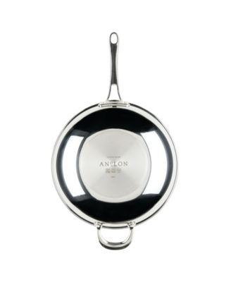 EverLast Stainless Steel 12.5" Tri-Ply Clad Stir Fry Pan