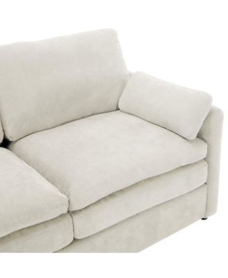 Cozy Upholstered Cloud Sofa Set