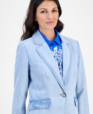 Women's Notch-Collar One-Button Jacket