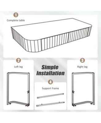 + Vanity Table + Stainless Steel + Mirrored + Drawers