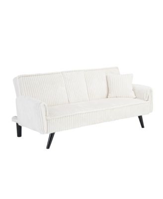 Streamdale Minimalist style, straight-line corduroy sofa suitable for sitting and lying in the living room and bedroom