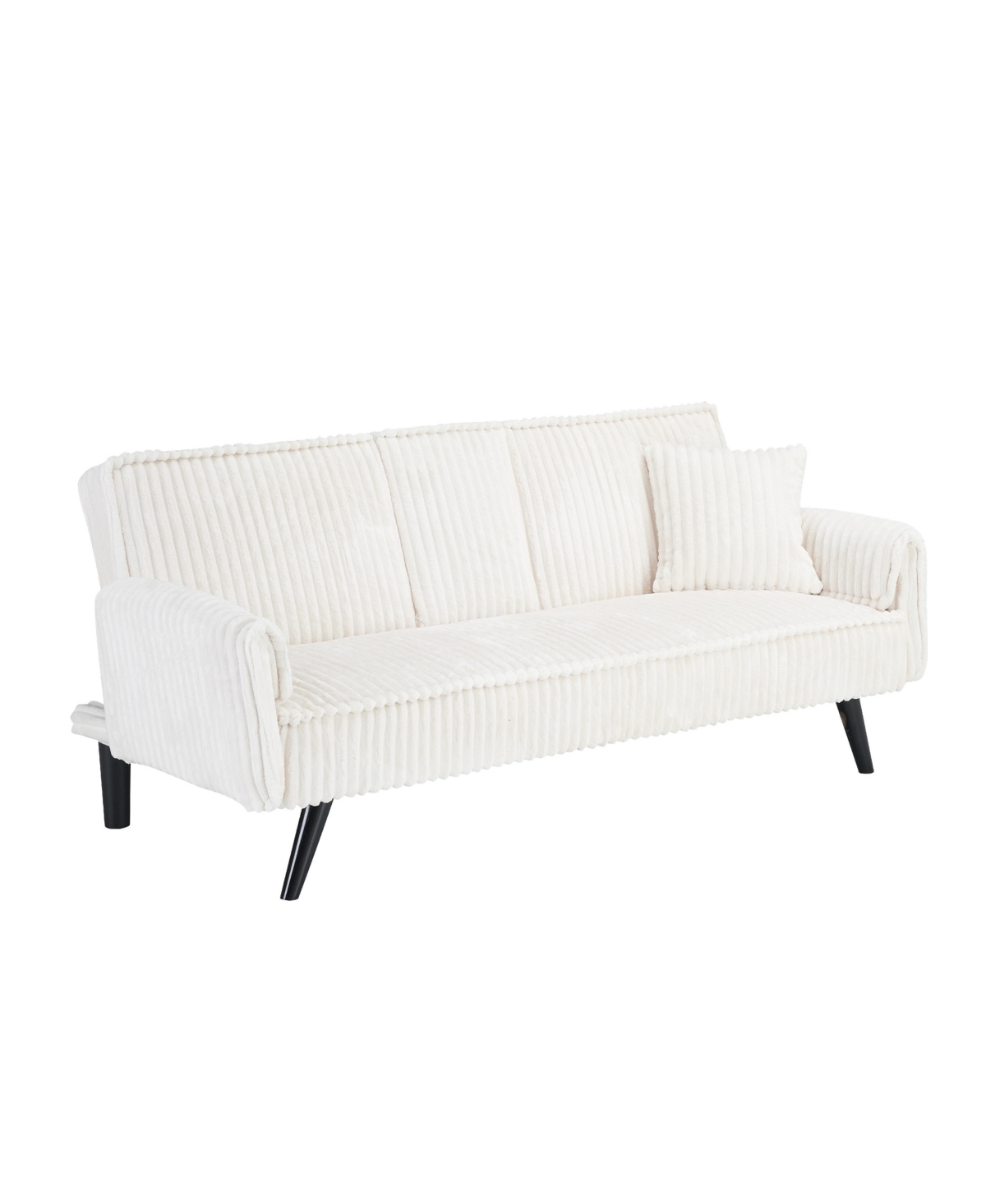 Streamdale Minimalist style, straight-line corduroy sofa suitable for sitting and lying in the living room and bedroom