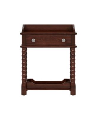 Nightstand with Drawer & Shelf