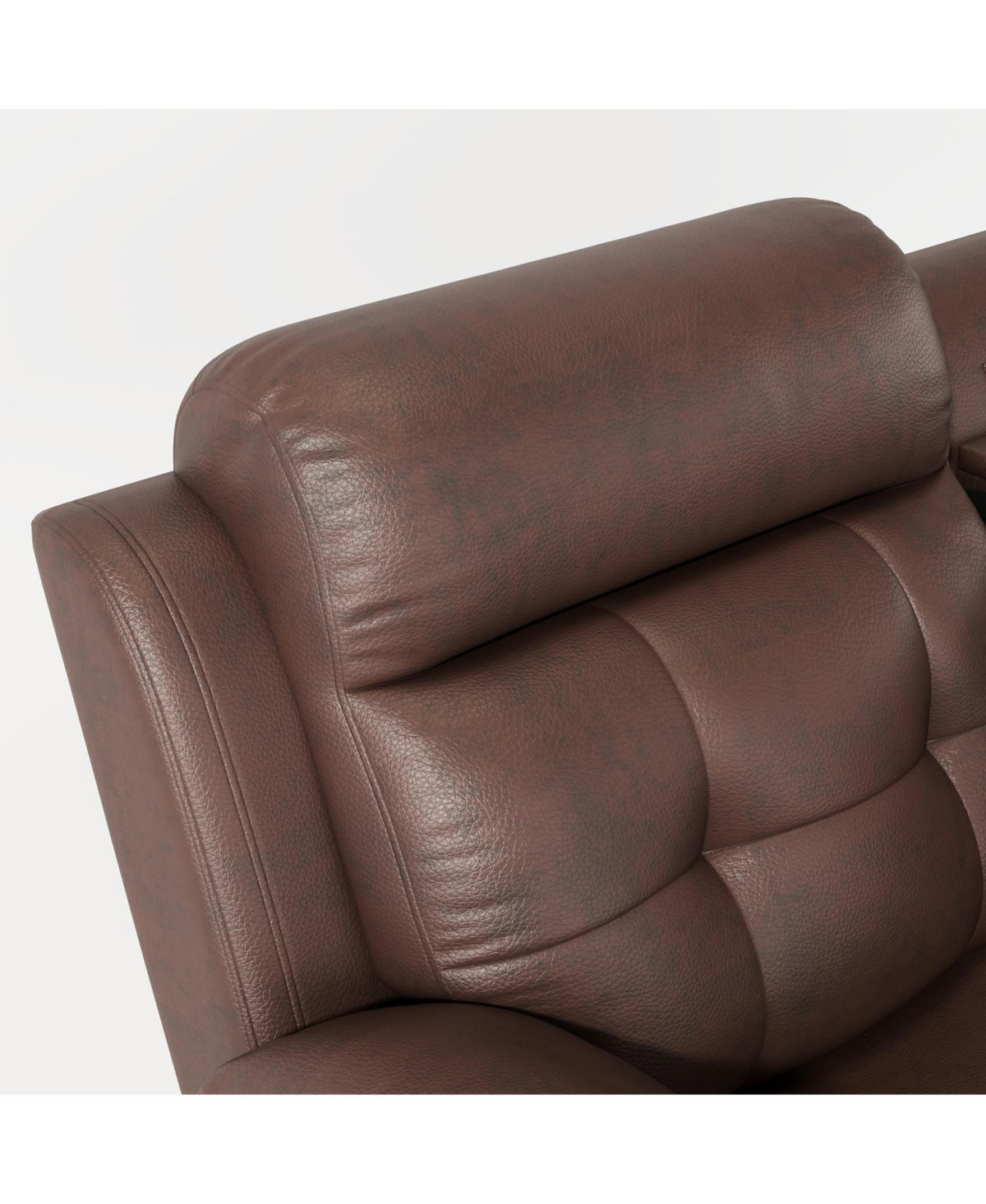 Streamdale Furniture Genuine Leather Non-Power Reclining Lvst]