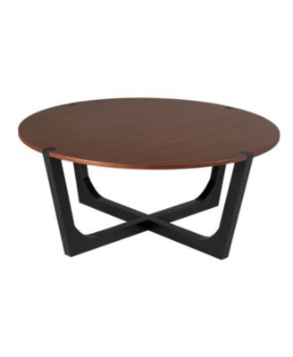 Acacia Wood Coffee Table - 44" Round Modern Design