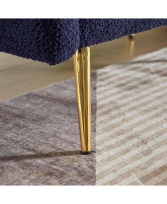 Teddy Upholstered Loveseat Sleeper Sofa - Dark Blue