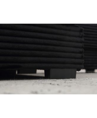 Oversized Corduroy L Shaped Sofa with Chaise & 8 Pillows