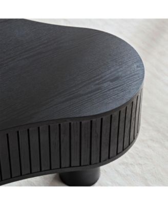 Modern Wooden Drum Coffee Table