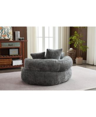 Foam Bean Bag Chair - Soft Chenille Cover