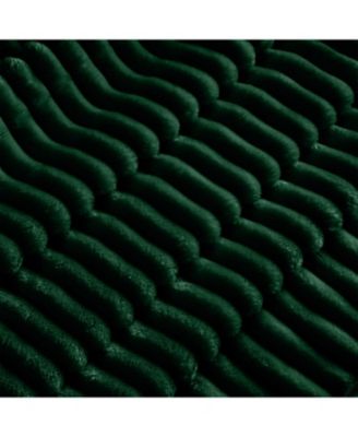 Slipcovered L-Shape Sectional Sofa Green Corduroy