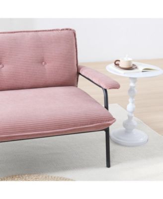 Pink 53-inch Sofa Small Apartment Living