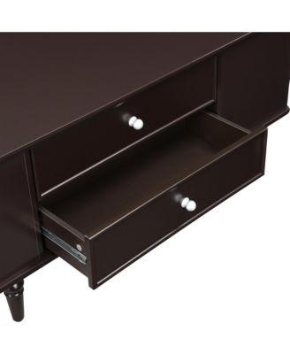 Modern Rectangle Coffee Table w/ Drawers & Hidden Storage