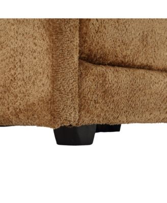 Oversized Sectional Cloud Couch, Modern Chenille L Shape, Ottoman & Memory Foam