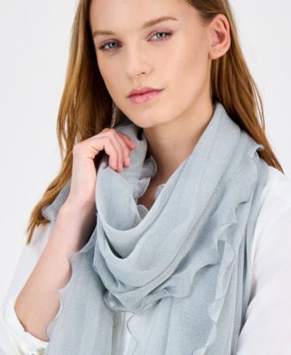 Ruffle-Edge Metallic Evening Wrap, Created for Macy's