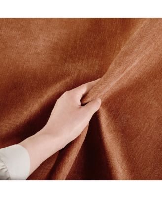 Streamdale L-Shaped Sectional Sofa Couch w/ Ottoman - Chenille Orange