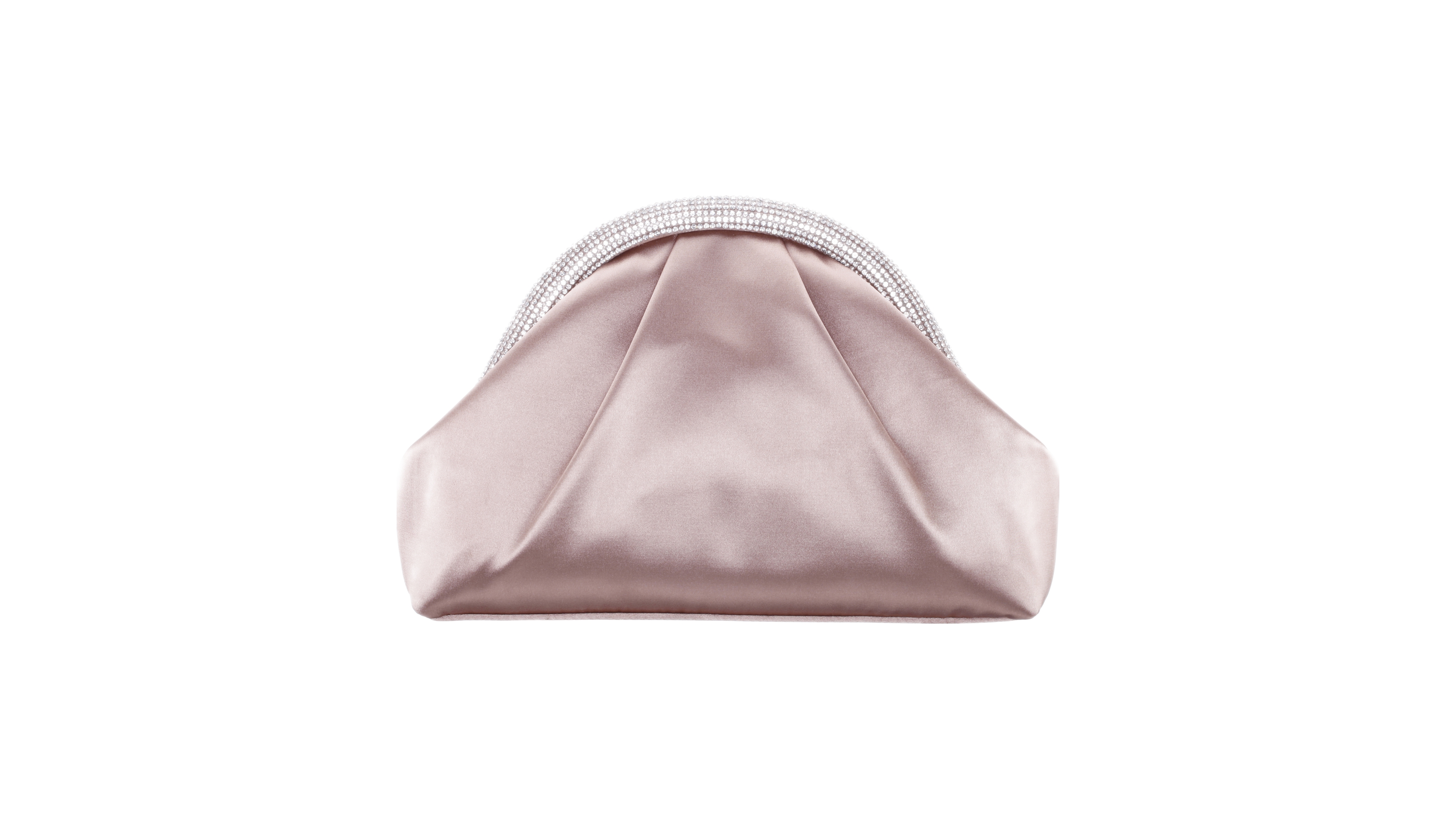 Nina Crystal Trim Magnetic Snap Frame Clutch