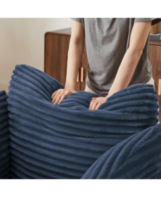 Oversized Corduroy Chaise Lounge Sofa