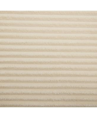 Corduroy Chaise Lounge Sofa w/ Ottoman, Storage & Cupholders