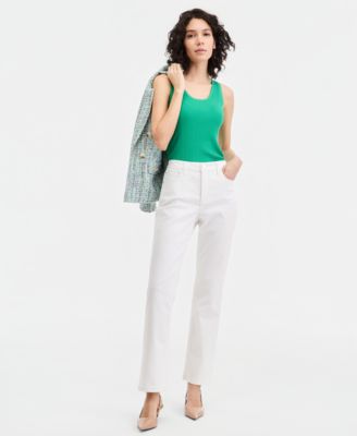 Women's Lexington Mid Rise Straight Leg Denim Jeans 