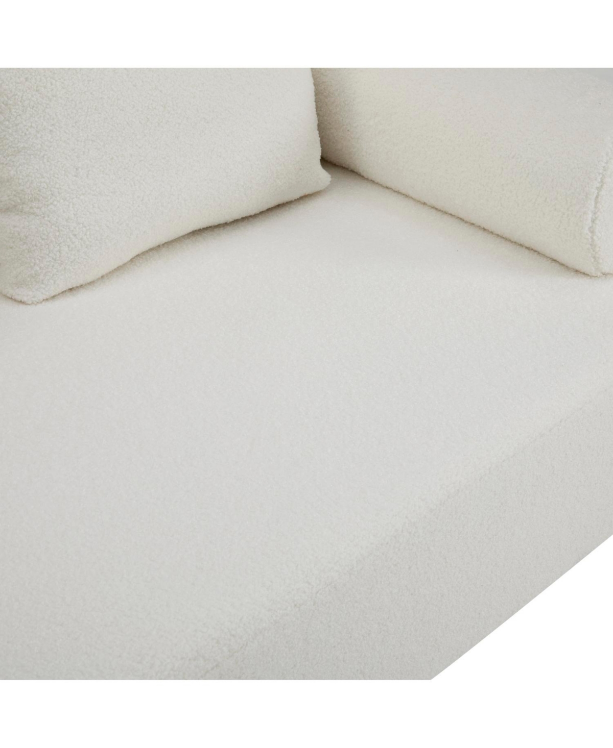 Streamdale 78" Modern Beige Sofa Couch with 3 Pillows