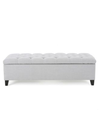 Streamdale Button Tufted Diamond Stitch Storage Ottoman Bench