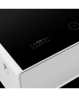 Smart Coffee Table Fridge/Freezer, Bluetooth, Wireless Charge, USB, Light - White