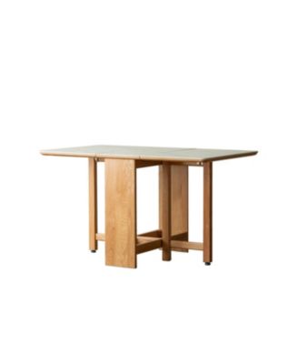 Streamdale Oak Extending Dining Table Rock Slab Top 4-6 People