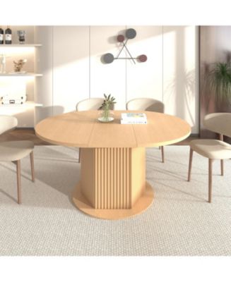 Streamdale Furniture Round Dining Table, Bump Texture Base - Macy's