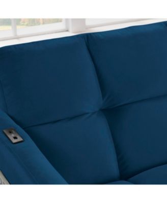 Velvet Futon Couch Convertible Folding Sofa Bed Tufted Couch for Apartment