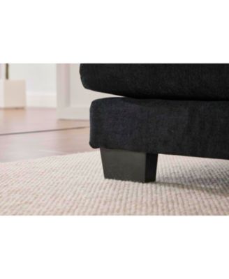 U Shaped Cloud Couch, 110" Chenille Sectional Sofa with Double Chaise