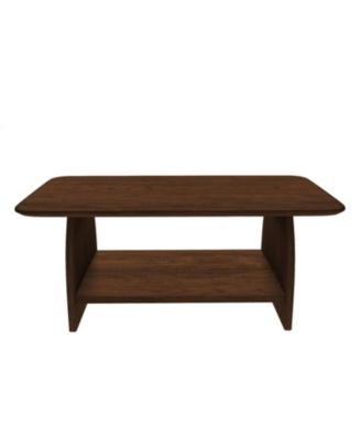 Modern 47" Double-Layer Coffee Table with Storage