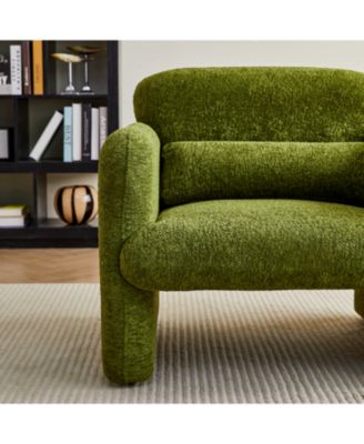 34" Velvet Sofa - Modern Single Couch for Small Spaces