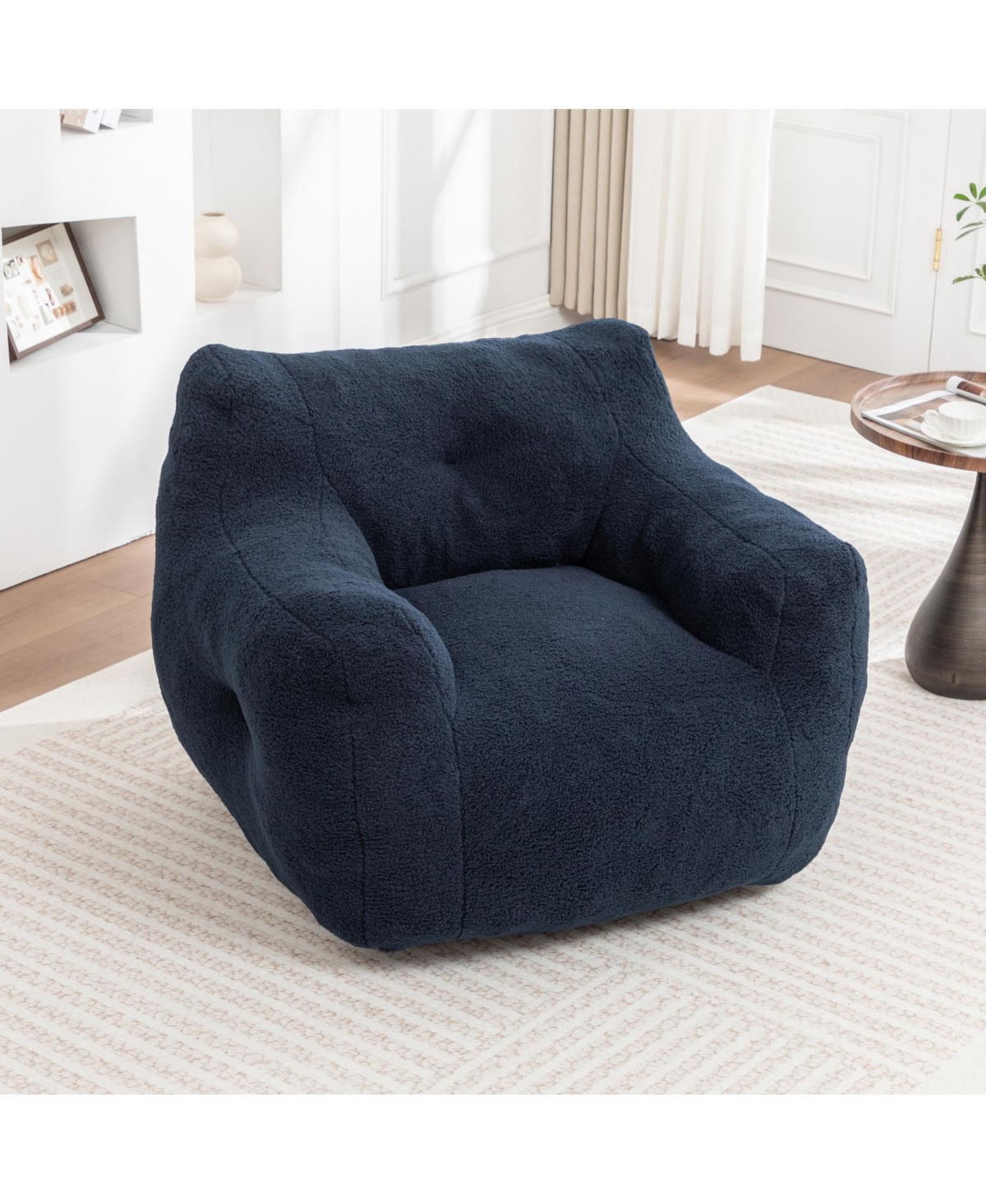 Streamdale Furniture Bean Bag Sofa Chair with Armrests, High-Density Foam
