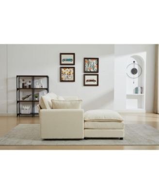 Modular Sectional Sofa with Ottoman