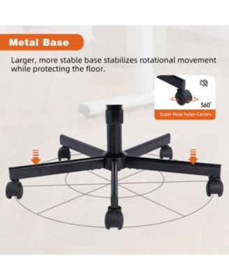  Orange Velvet Criss Cross Office Chair