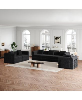 6-Seater Convertible Sofa Bed with Storage