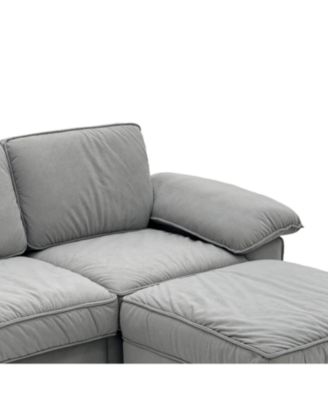 L-Shaped Sectional Sofa with Hidden Storage