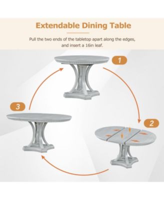 Streamdale Retro Extendable Dining Set - 42"-58" Oval