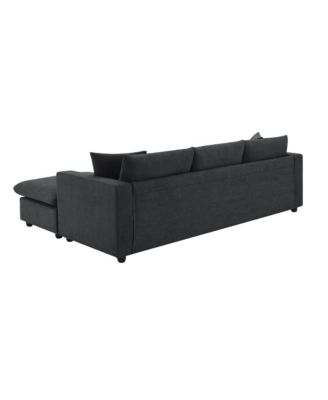  Modern Sectional Sofa, Cloud Couch with Ottoman