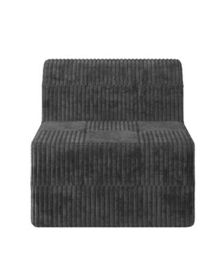 Modern Corduroy Couch Single-Seat Sectional Sofa