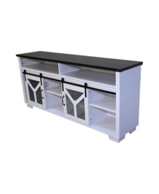 65" LED TV Stand - Barn Door Farmhouse