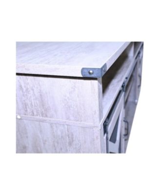 65" LED TV Stand with Barn Door