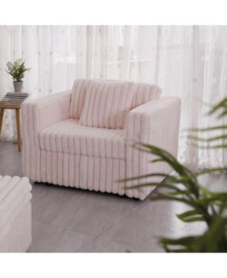 Plush Modular Sofa Single - Light Pink