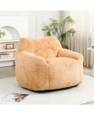 Bean Bag Sofa Chair with Armrests - Comfy Living Room Seating